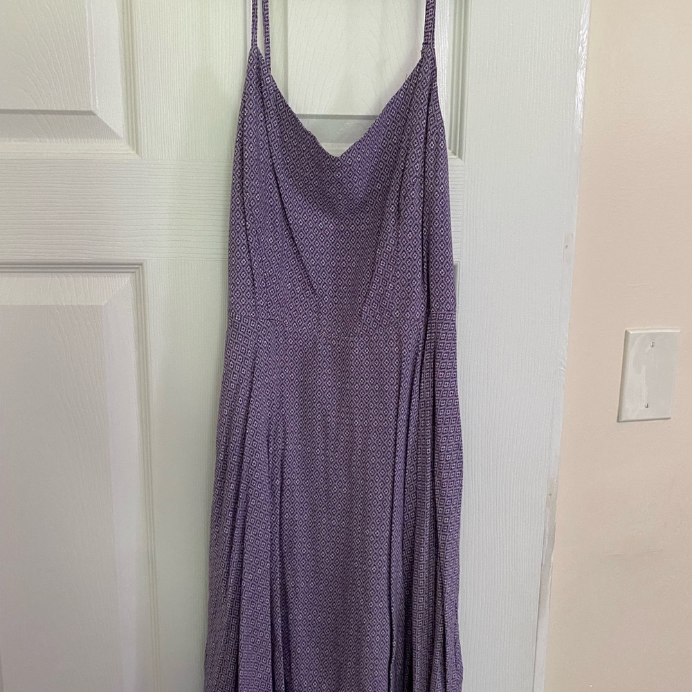 Old Navy Purple Sundress Spaghetti Strap V-Neck